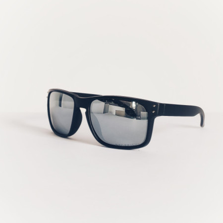 Lunettes blanc gloss - lentille jaune miroir