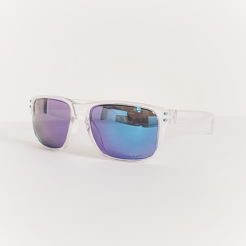 Lunettes blanc gloss - lentille bleu nuit miroir
